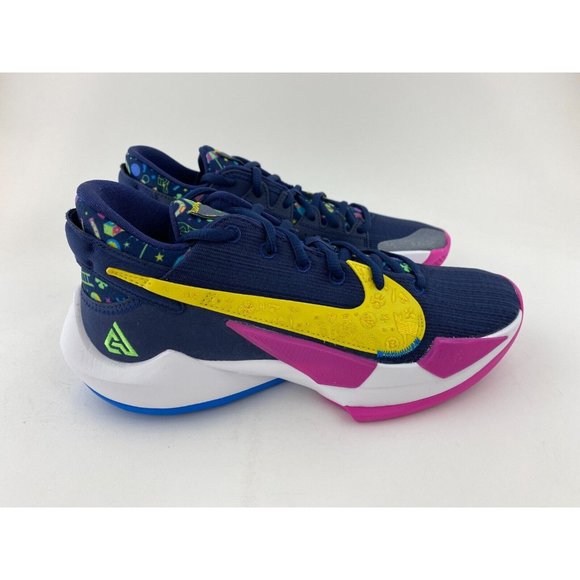 Nike Zoom Freak 2 Superstitious Men's Basketball Shoes Sneakers Navy - Picture 7 of 12